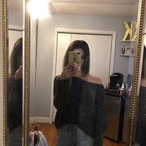 Navy/White Marled Hollister Sweater